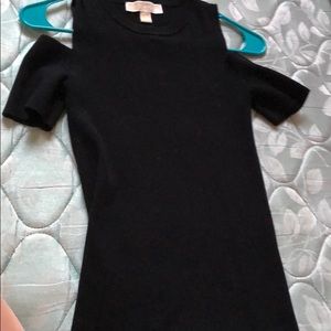 A Michael Kors off the shoulder plain black top